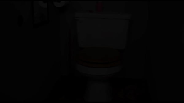 Alexa Drapes Her Pink Panties On The Cock Poking Through The Toilet Wall