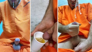 Domination of Russian CRIMINAL in prison / CUM / Piss / Humiliation / Dirty talk
