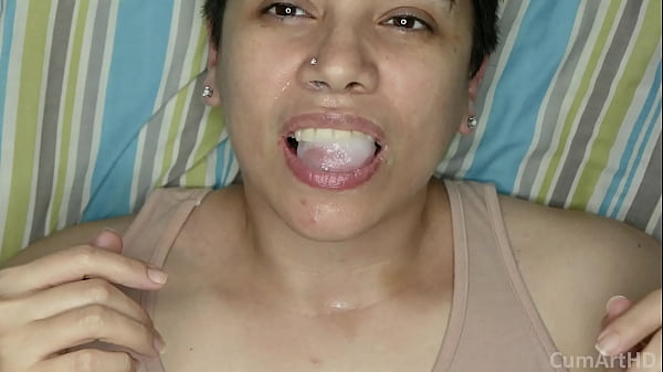 Cum on lips, take two