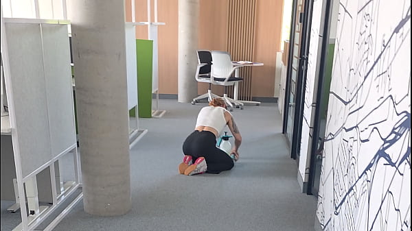 I met her while she was cleaning the office, I took her home to check how tight her pussy was