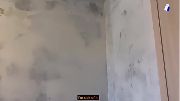 Sexy blonde teen fucks a builder while her husband is on a business trip